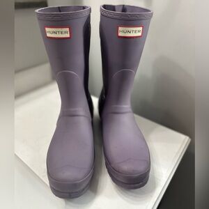 Lavender Adjustable mid Calf Hunter Rain Boots